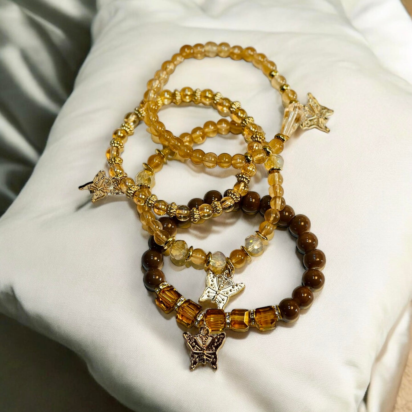 Brown Beaded Bracelets