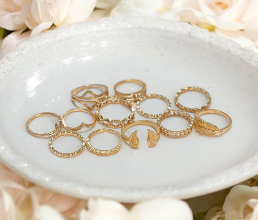 Golden Alloy Rings