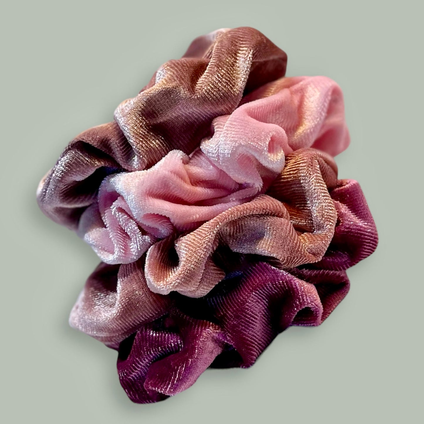 Autumn Colors Velvet Scrunchies