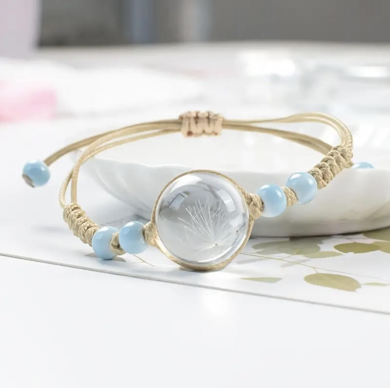 Light Blue Resin Bracelet